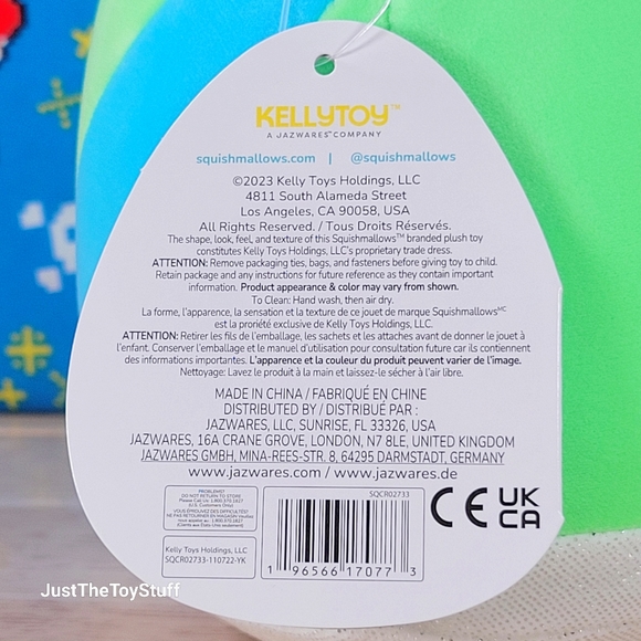 Squishmallow Gist the Soda PoP Can 7" UltraSoft Stuffed Neon Food Squad Plush - Picture 7 of 7